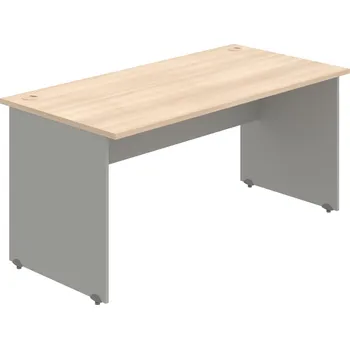 Psací stůl GS 1600 – Stůl pracovní rovný 160 cm - Akát , Šedá
