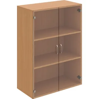 Policová skříň D 3 80 04 – Skříň policová dvéřová 111 × 80 cm - Čiré , Buk , USN – Hobis