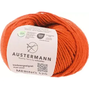 Příze Austermann Merino 120 EXP 167 Liščí (Příze Merino 120 EXP TERRACOTTA)