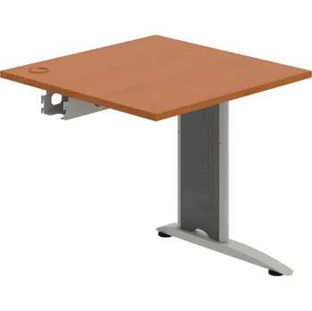 Psací stůl FS 800 R – Stůl pracovní řetězící rovný 80 cm - Třešeň , Šedý kov