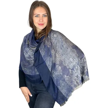 Šála Šál Pašmína - Florenta- Tmavě modrá