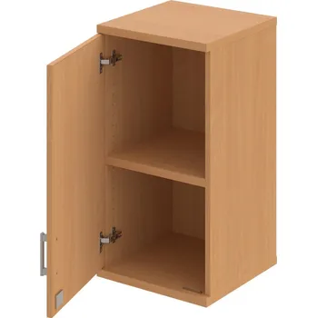 Policová skříň SZ 2 40 01 L H – Skříň policová dvéřová 76,8 × 40 cm - Buk , Buk , USH – hranatá