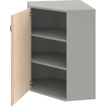 Policová skříň SRV 3 01 L – Skříň vnitřní roh levá 115,2 cm - Akát , Šedá , UCO – černá