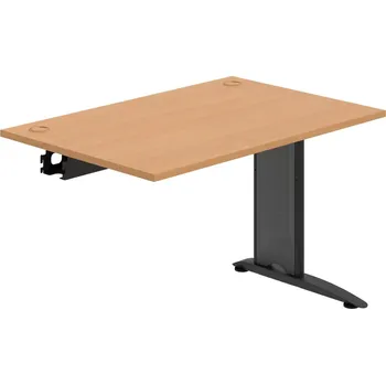 Psací stůl FS 1200 R – Stůl pracovní řetězící rovný 120 cm - Buk , Černý kov