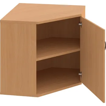 Policová skříň SRV 2 01 P – Skříň vnitřní roh pravá 76,8 cm - Buk , Buk , UCO – černá