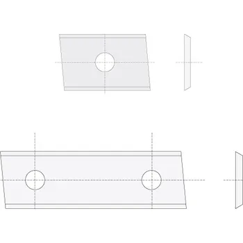 IGM N014 Žiletka tvrdokovová Z2 zkosená - 30x12x1,5 Dřevo P