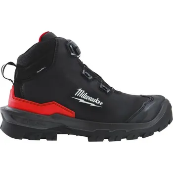 Pracovní obuv MILWAUKEE 4932493793 ARMOURTRED S3S vysoké bezpečnostní pracovní boty mikrovlákno černé BOA B1M110111W CI HRO SC FO LG SR velikost 39