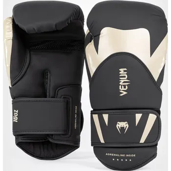 Boxerské rukavice Boxerské rukavice VENUM CHALLENGER 4.0 - černo/béžové 10 oz