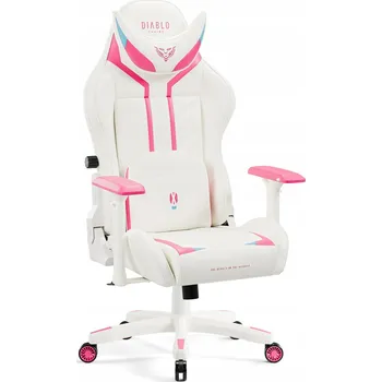 Herní židle Herní křeslo Diablo Chairs X-Ray 2.0 bílé kožené pro děti