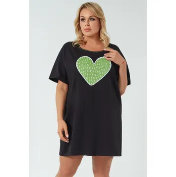 Dámská noční košile Noční košile Italian Fashion Picos kr.r. Barva: Černá, Velikost: M