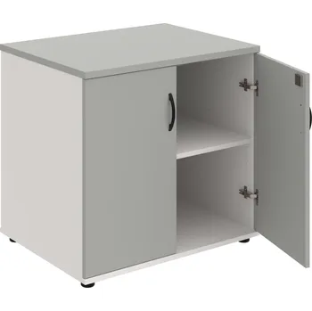 SPZ 80 60 N – Skříňka ke stolu, zavřená, š. 80 cm, léta napříč - Šedá , Bílá , UCO – černá