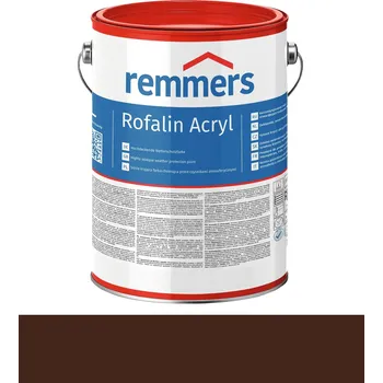 Lak na dřevo Remmers Rofalin Acryl barva na dřevo HNĚDÁ 5 L