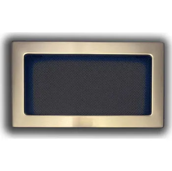 Větrací mřížka Krbová mřížka s límcem 170 x 300 mm - stříbrná - bez žaluzie - 4FIRE - 4F 1730 OT