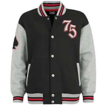 Dámská casual bunda Varsity bunda z Motörhead - EMP Signature Collection - Ženy - skvrnitá černá / šedá