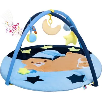 Hrací deka Hrací deka s melodií PlayTo spící medvídek modrá