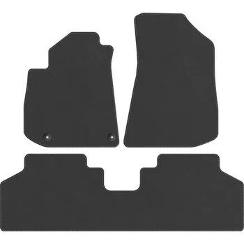 autokoberec Koberce Edecor velurové 3 ks