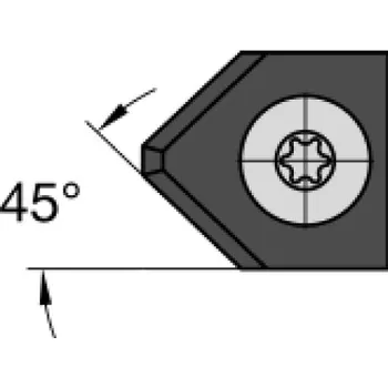 Fréza IGM N031 Žiletka tvrdokovová rádiusová - 45° 15x18x2 UNI