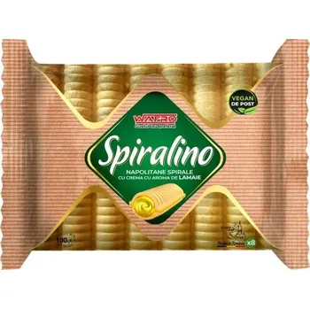 Wafro Spiralino vlnky s citrónovým krémem 100 g Wafro Spiralino vlnky s citrónovým krémem 100 g