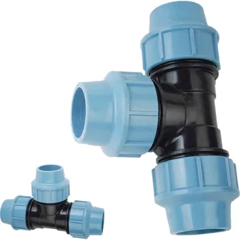 Vodovodní potrubí T-ROZDĚLOVAČ ŠROUBOVACÍ FI 50 PRO PE VODNÍ TRUBKY PRŮCHOZÍ