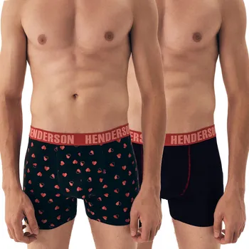 Pánské spodní prádlo HENDERSON Pánské boxerky 42595 MLC 2-pak 3XL