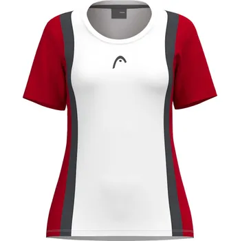 Dívčí tričko Dívčí tričko Head CLUB 25 Tech T-Shirt Girls Red/White 128 cm