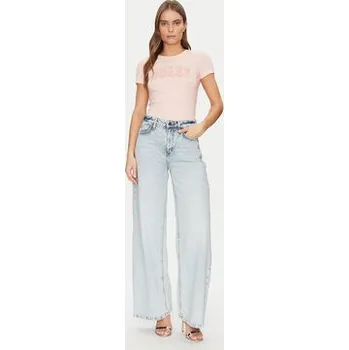 Guess T-Shirt W5GI04 J1314 Růžová Slim Fit XS