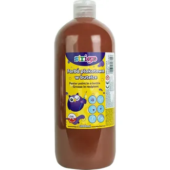 Speciální výtvarná barva Temperová barva STRIGO 1000 ml - hnědá