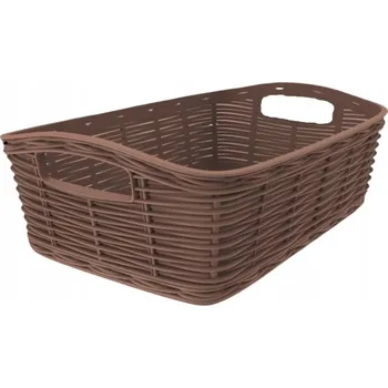 Úložný box Univerzální koš plast hnědý