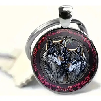 Přívěšek na klíče vlk