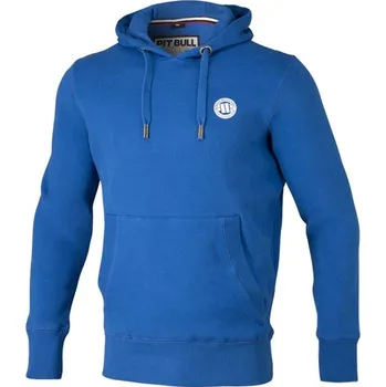 Pánská mikina Mikina KP s kapucí PitBull West Coast SMALL LOGO - modrá L