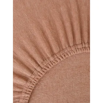 Prostěradlo Froté prostěradlo 160 × 200 cm - terakota