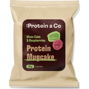 Protein Protein a Co Protein MugCake 70 g Příchuť: Moss Cake & Raspberries