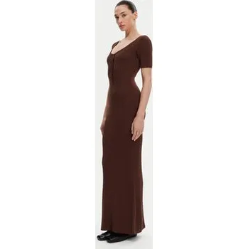Dámské oblečení Herskind Úpletové šaty Toffee 5536106 Hnědá Regular Fit L