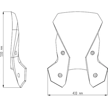 Plexi štít PUIG TOURING 6494H kouřová KTM Adventure 1050 2015-2016