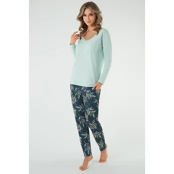 Dámské pyžamo Dámské pyžamo Italian Fashion Julietta kr.r. kr.sp. Barva: Zelená, Velikost: XL