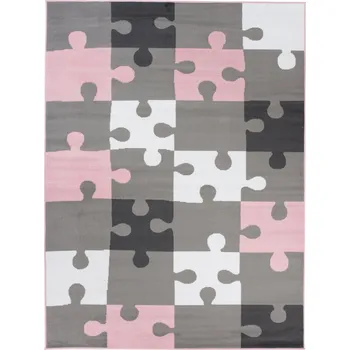 Koberec KOBEREC PINKY 180x250 PUZZLE PASTELOVÉ BAREVNÉ