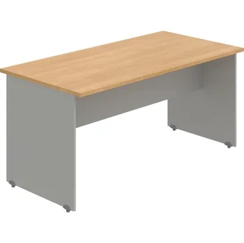 Psací stůl GJ 1600 – Stůl jednací rovný 160 cm - Dub , Šedá