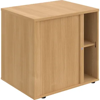 SPRZ 80 60 L P – Skříňka ke stolu, roletová, levá, š. 80 cm, léta podél - Dub , Dub , Dub