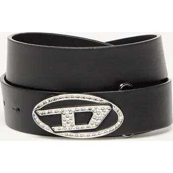 Opasek Pásek Diesel Oval D Logo B-1Dr-Layer Strass Black 95