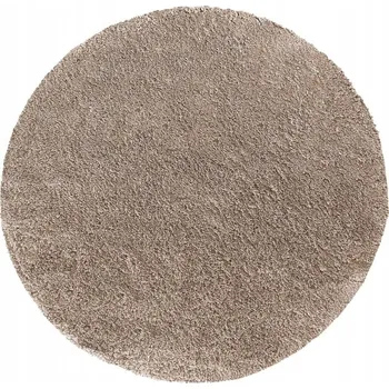 Koberec Shaggy Kamel Soft kruhový Koberec 160x160 karamel