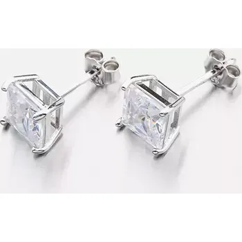 Náušnice Dámské náušnice stříbro 925 zirkon s hranatým E1603704-1905-SLX