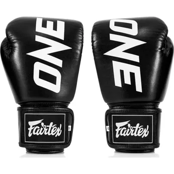 Boxerské rukavice Fairtex Boxerské rukavice ONE Limited - černé 16 oz