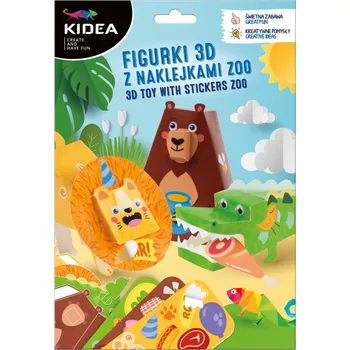 Dětské zboží Derform Sada figurek 3D se samolepkami - ZOO