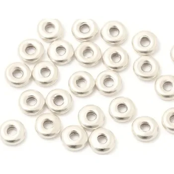 Materiál na výrobu šperku EU Korálek rondelka 3,5mm Ag925 rhodium