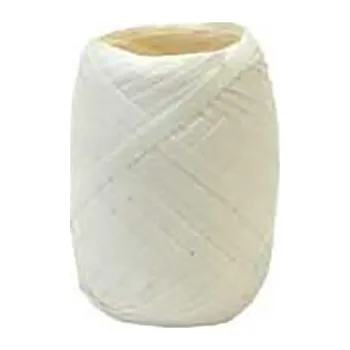 Stuha Stuha 5mm/20m hladká "vajíčko" bílá