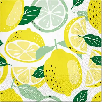 Papírový ubrousek Ubrousky PAW Dekor L (20ks) Tasty Lemons