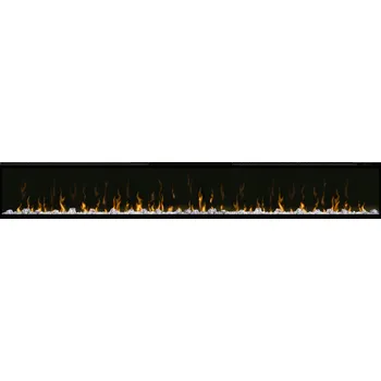 Nástěnný krb s elektrickou topnou funkcí Dimplex černý 1800 W 257,6 x 41,9 x 14,8 cm