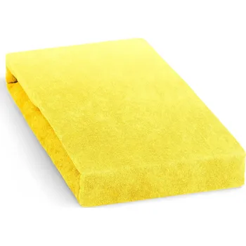 Prostěradlo Froté prostěradlo 200x200cm, žluté