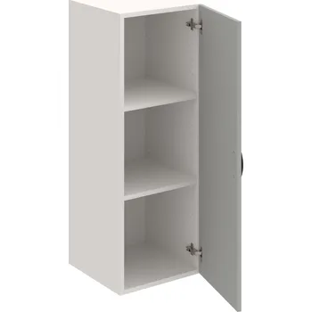 Policová skříň D 3 40 01 – Skříň policová dvéřová 111 × 40 cm - Šedá , Bílá , UCO – černá