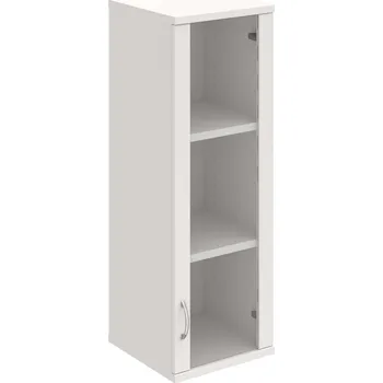 Policová skříň S 3 40 02 P H – Skříň policová dvéřová 115,2 × 40 cm - Bílá , Bílá , USN – Hobis